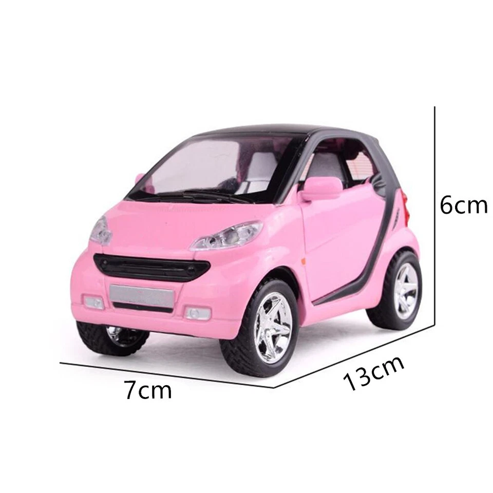 1:32 Pull Back Model Car Toy Kids Gifts With Sound&Light Effect For Smart ForTwo - Image 4 of 4