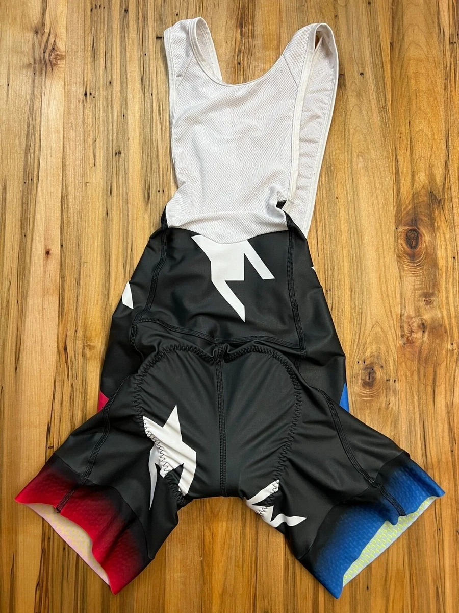 Red white and blue bib shorts sale