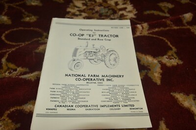 Co-Op E3 Tractor Operator's Manual LHPA