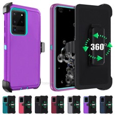 For Samsung Galaxy S20 Plus Ultra 5G Case Heavy Duty Hybrid Hard Cover With Clip