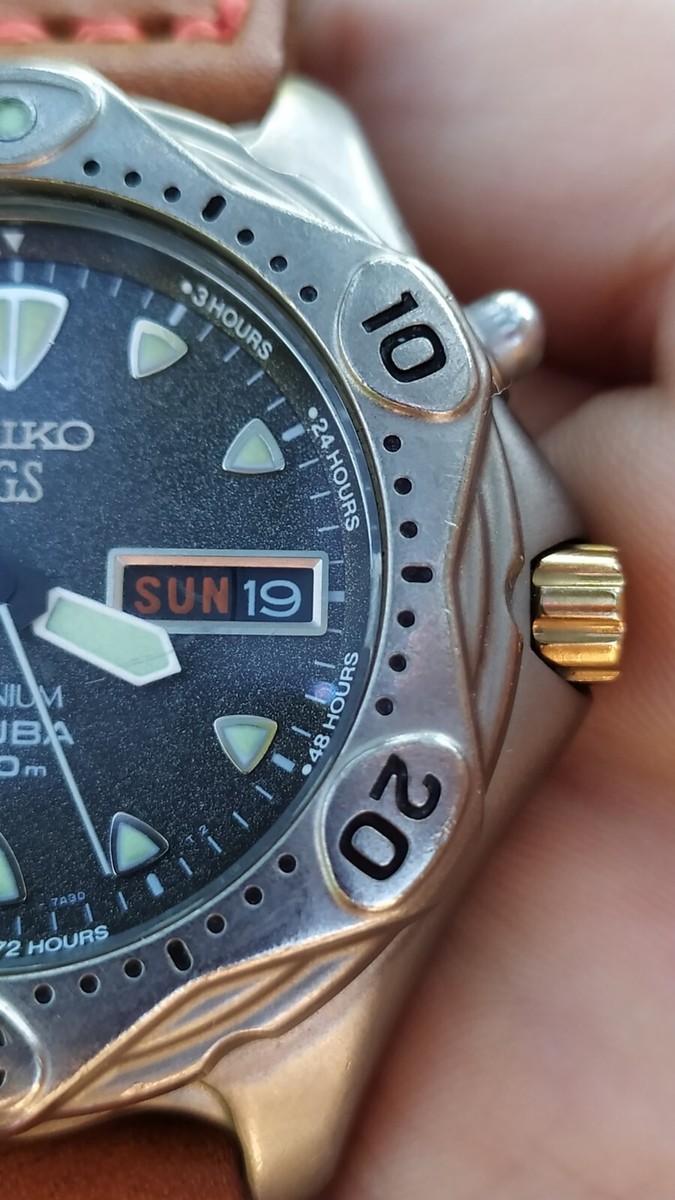 Rare Seiko AGS Scuba Air Diver 200m Titanium. Run & Keep