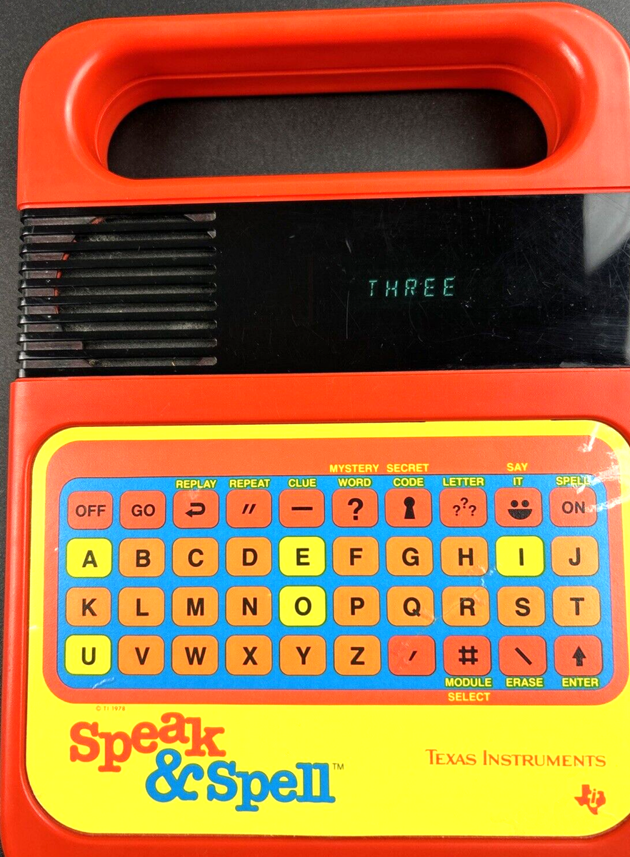 Speak & Spell スピークアンドスペル 1978 初期版 レトロ レア Vintage Speak & Spell 1978 Raised Button WORKS Original Texas