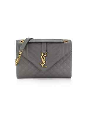 YSL Envelope Medium Chain Bag in Mix Matelassé