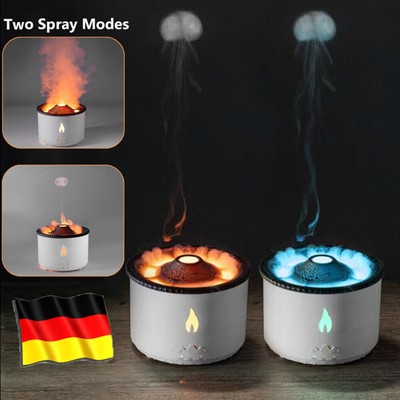 NEU Vulkan Diffuser, 360ML Volcano Diffuser Flamme Aroma Diffusor Elektrisch DE