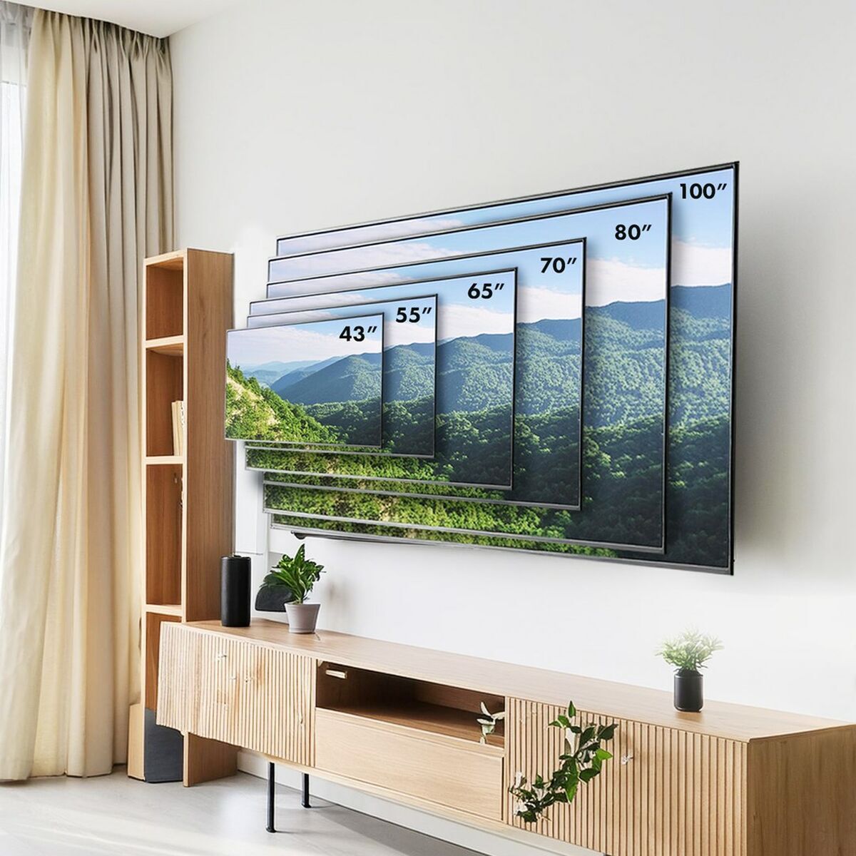 Thumbnail - Tv Halterung Maclean Mc-422 43" 100" 120 Kg