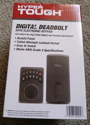 Hyper Tough Digital Deadbolt With Electrical Keypad (1752004)