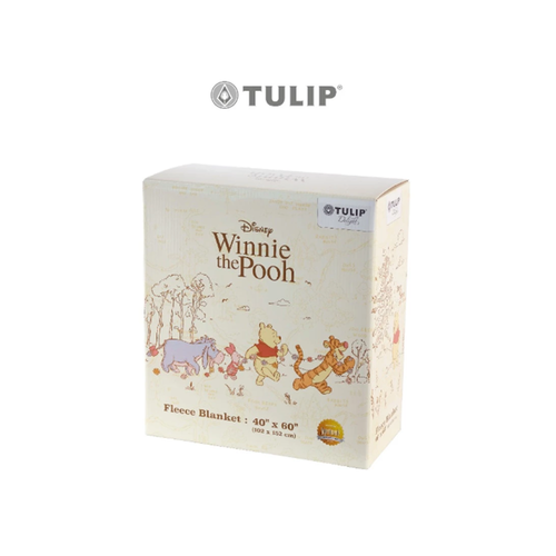 Fleece Blanket Pooh & Friends Yellow Tulip Bedroom Office Soft 40"x60" Gift - Picture 5 of 5