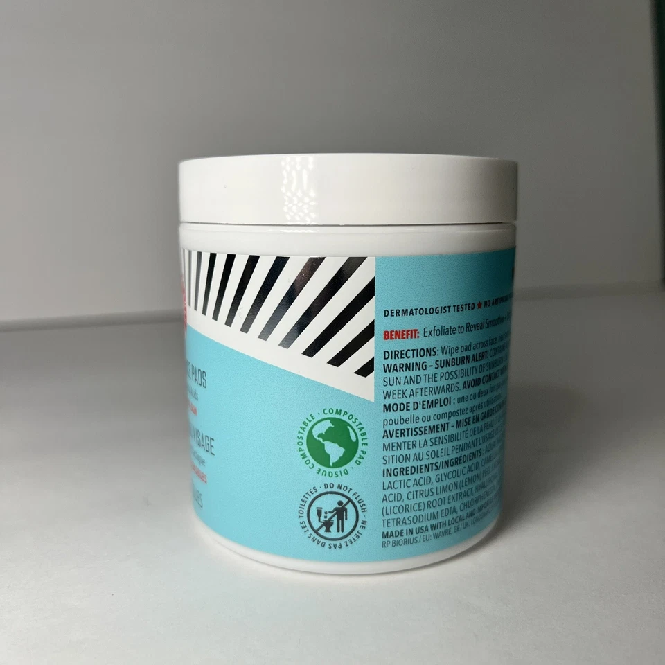 First Aid Beauty FAB Facial Radiance Pads with Glycolic + Lactic Acids 60 Pads - Image 4 of 4