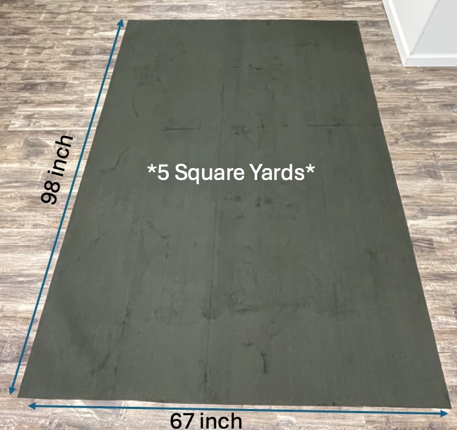 Alfombra automotriz premium con respaldo - negra - 5 yardas cuadradas (67” x 98") Foto 3 de 4