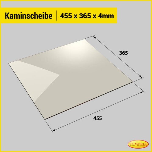 Kaminglas Alaska - Feuerfestes Ofenglas 445x355mm Bis 800°C