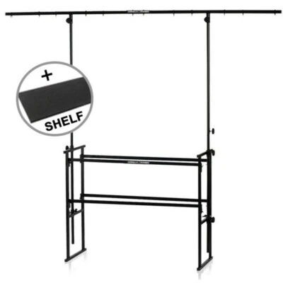 Gorilla GDS-4 4ft Complete Professional DJ All-in-One Disco Stand + Carpet Shelf