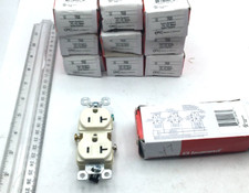 Legrand Lot of 11 Duplex Receptacle 20A, 125V Light Almond TR20 New