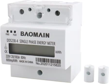 Single Phase Din-Rail Type Kilowatt Hour Kwh Meter 220V 60Hz 20 (100) A