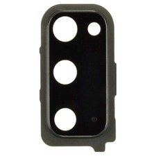 Glass Camera Lens with Bracket Back for Samsung Galaxy S20 Gray Repair Part