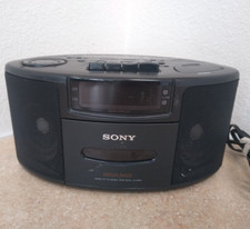 Vintage Sony ICF CS660 Dream Machine AM FM Radio Cassette Alarm Clock Battery