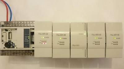 Mitsubishi Controller FX1N-24MR-DS +4X FX2N-8ER-ES + FX2N-16EX