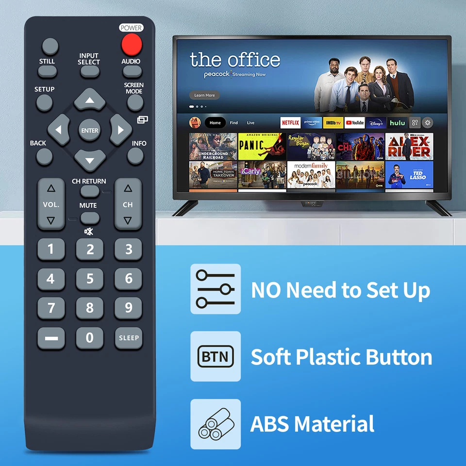 NH000UD Remote Control For Emerson Sylvania TV LC195EMX LC320EMX LC320EMXF - Image 3 of 4