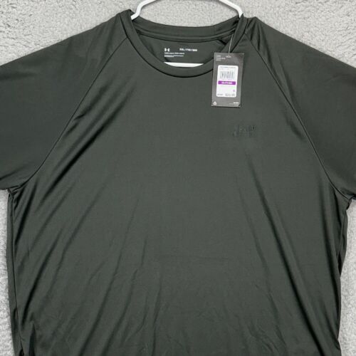 Under Armour Loose T-Shirt Men 2XL Army Green Short Sleeve Tee Activewear NEW