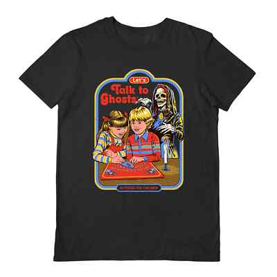 Steven Rhodes T-Shirt - Let's Talk to Ghosts - Official Black S/S Tee in 5 Größen