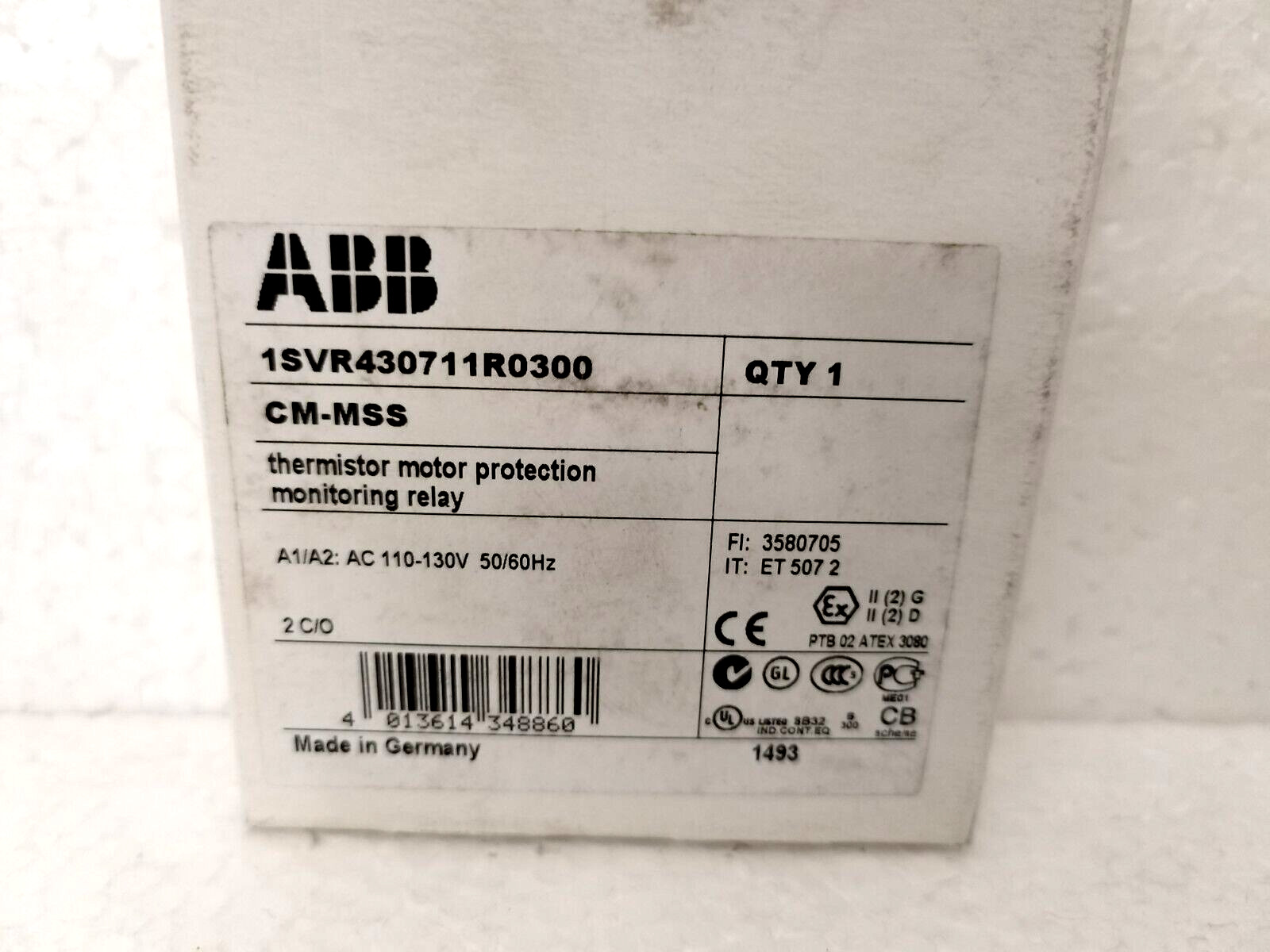 ABB CM-MSS / 1SVR430711R0300 Thermistor Motorschutz Überwachungsrelais