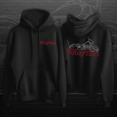 Motorcycle Hoodie for Indian Chieftain 2015-2024 - Sweatshirt for Bikers
