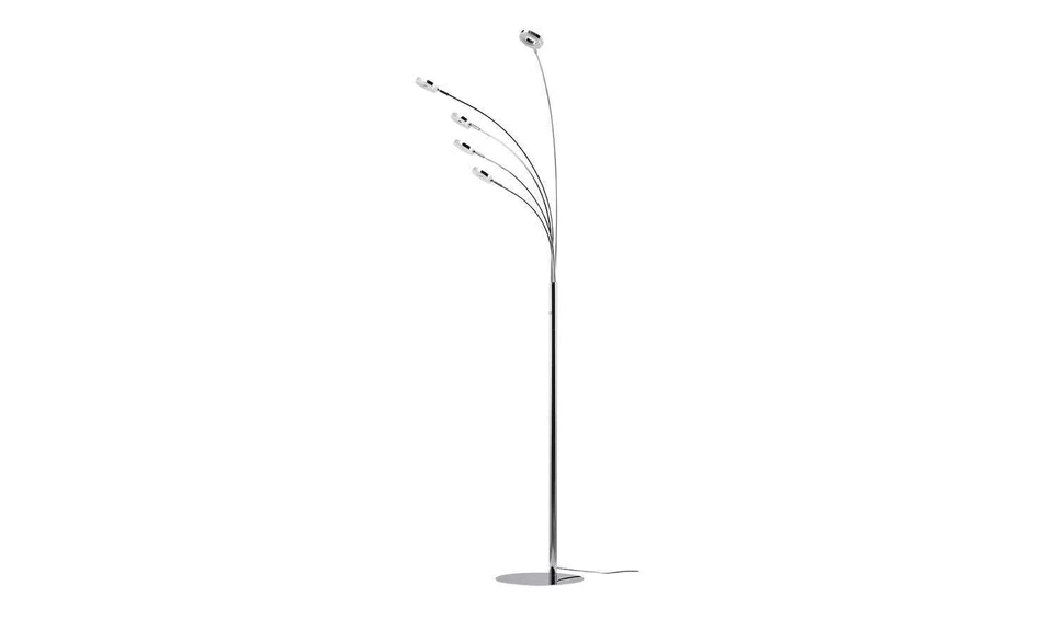 LED-Bogenleuchte 5-flammig chrom Silber Kunststoff 20,0cm B x 200,0cm H KHG - Bild 4 von 4