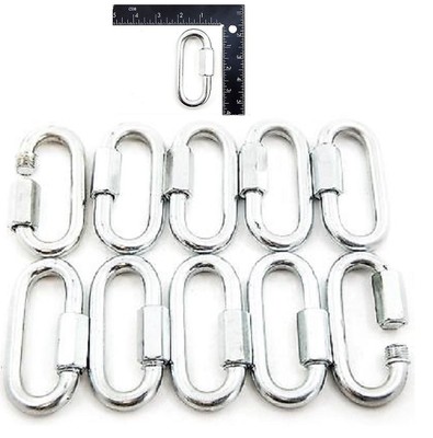 10 pcs 3/8'' Heavy duty Quick Link Chain Rope Cable Connector Heavy Duty 10mm