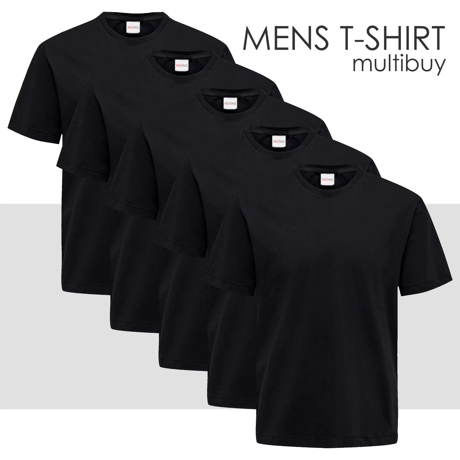Mens 5 Pack Black T-shirt Short Sleeved Tee 100% Cotton Top Bundle S M L XL XXL
Opens in a new windo