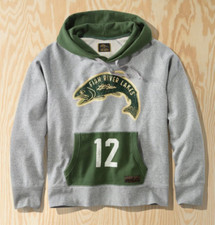 NEW MEN'S LL BEAN X TODD SNYDER FRENCH TERRY HOODIE MAINE FISH RIVER LAKE