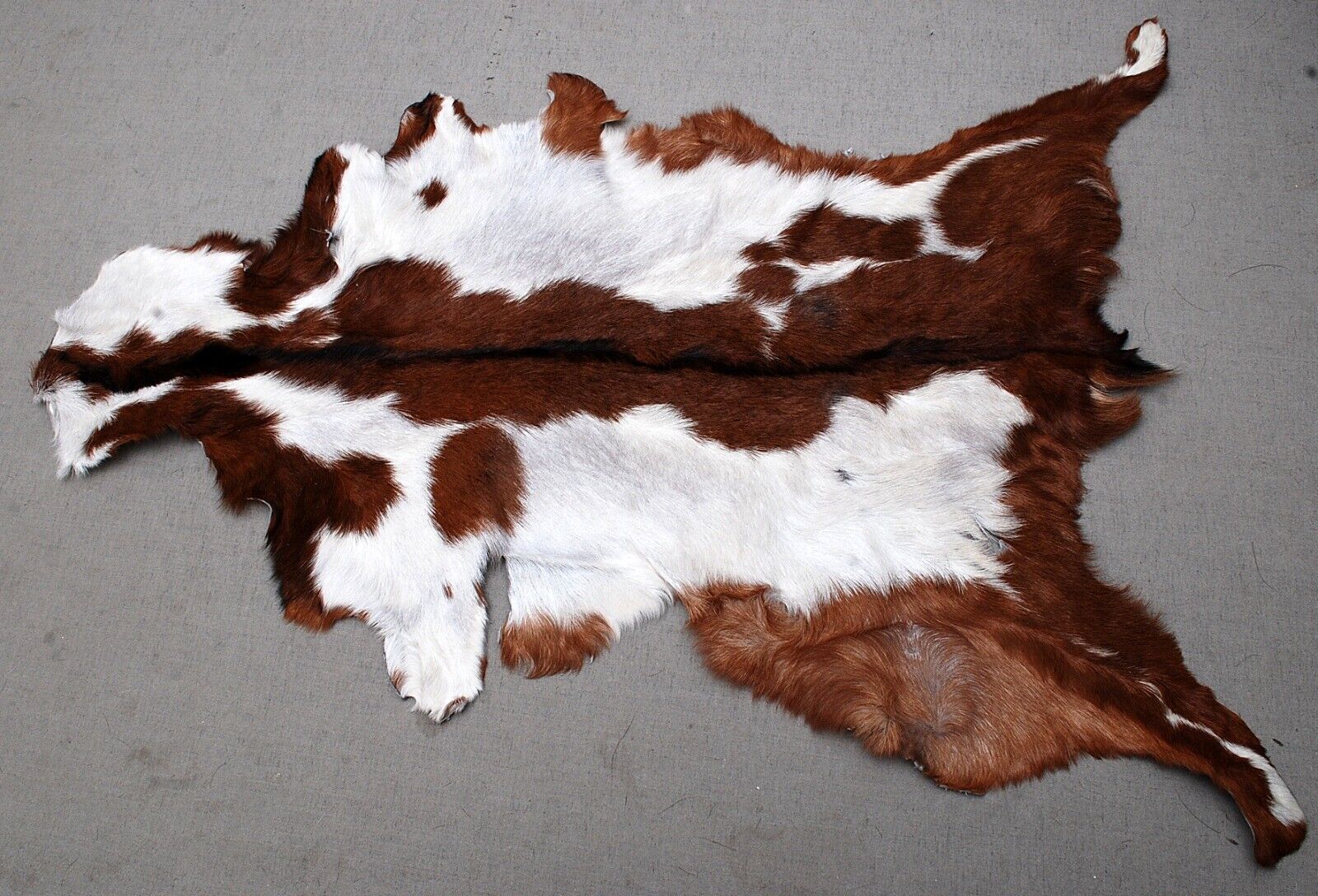 New Max 49% OFF Goat hide Rug Hair on Size Area G Leather Inventory cleanup selling sale 34