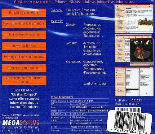 Primeval Giants (PC-CD, 1999) for Windows - NEW CD in SLEEVE - Picture 3 of 3