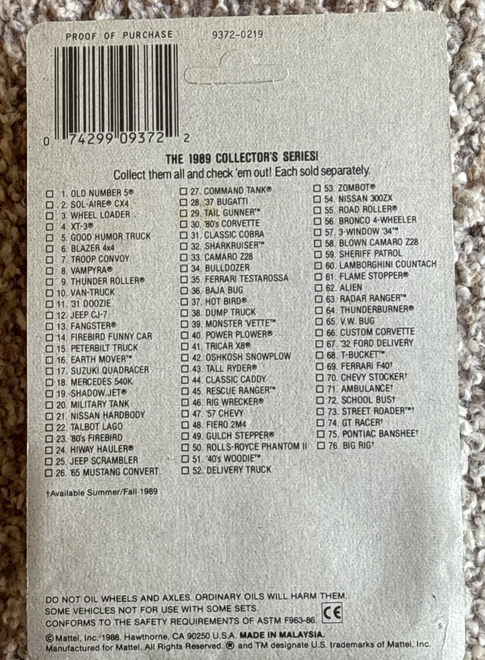 1986 Hot Wheels 9372 1/64 Big Bertha Action Command Camo Military Tank - Image 4 of 4