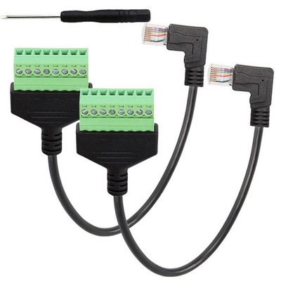Für RJ45 auf 8 Pin Schraubklemme Adapter mit Quick Setup für Netzwerkgeräte