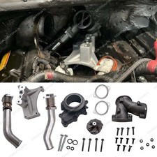 For 99.5-03 7.3 Powerstroke Non Ebpv Upgrade 55 Wheel Pedestal Kit Up Pipe