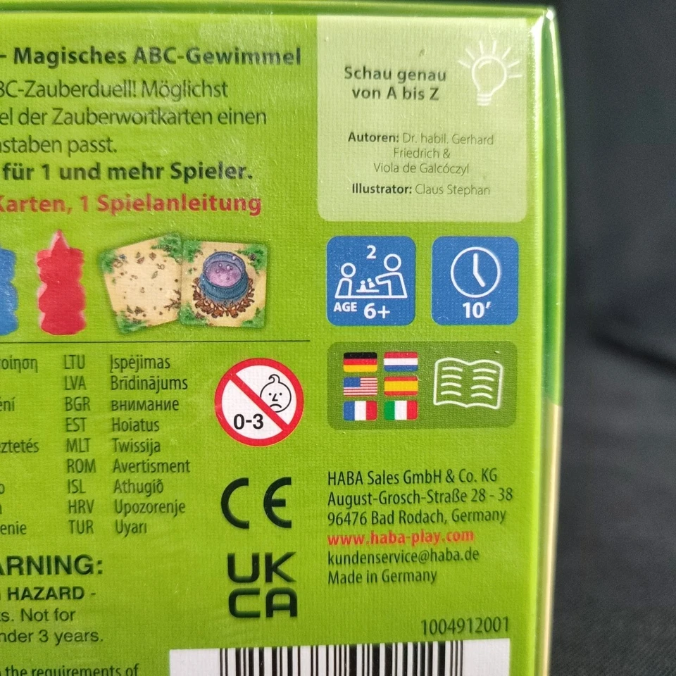 ABC Zauberduell von Haba ab 6 Jahren Neu in Folie Kinderspiel - Bild 3 von 3