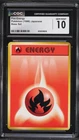 1996 Pokemon Japanese Base Set Fire Energy CGC 10 GEM MINT Pop. 1 of 5