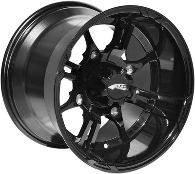 AMS Roll'n 108 ATV/UTV Wheel 15x10 5.5+4.5 4/137 Matte Black