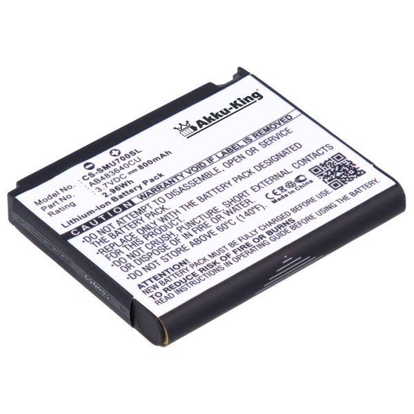 Akku-King Akku FüR Samsung SGH-U700 U700V U708 Z720 Z720V Z728 AB553443CE-image