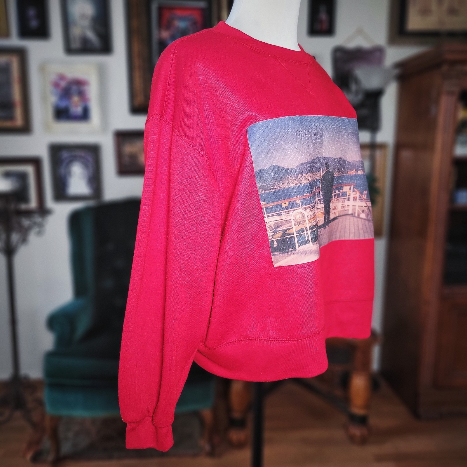 Vintage Basic Editions Red Pullover Sweatshirt Ya… - image 3