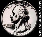 1961 Washington Quarter- Silver- Choice Gem Proof Luster No Reserve #i9021