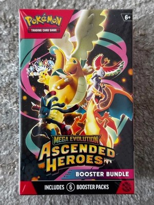 Pokémon TCG Mega Evolution Ascended Heroes Bundle Factory Sealed Neu