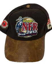 Rare Limited Edition  National Finals Rodeo Las Vegas  Baseball Cap 2013 Brown