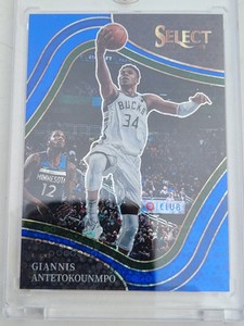 2021/22 Select B/ball Blue Disco Prizm Card 292 Giannis Antetokounmpo #20/25