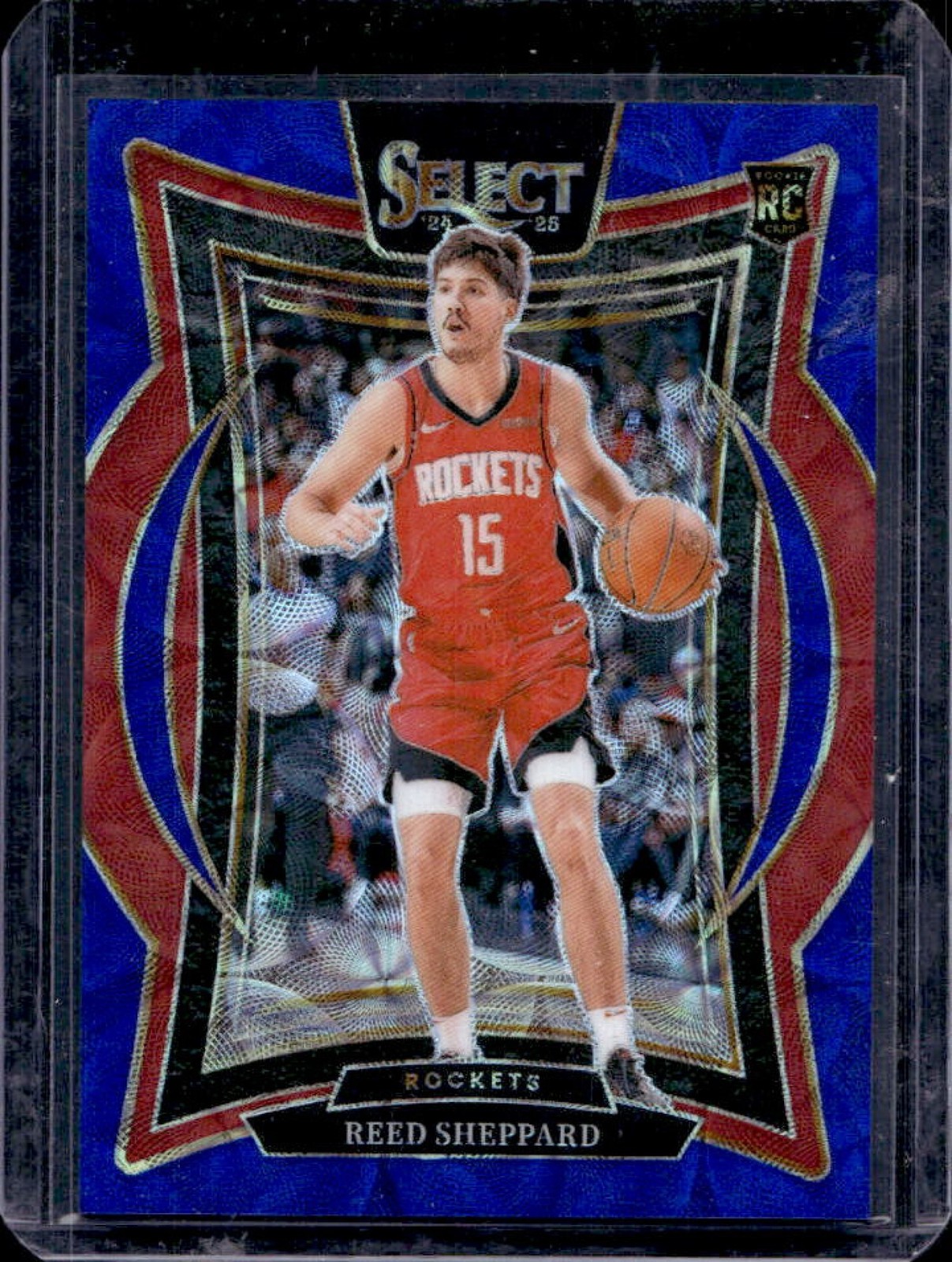 2024-25 Select Reed Sheppard Concourse RC Blue Scope Prizm #155/249 Rockets