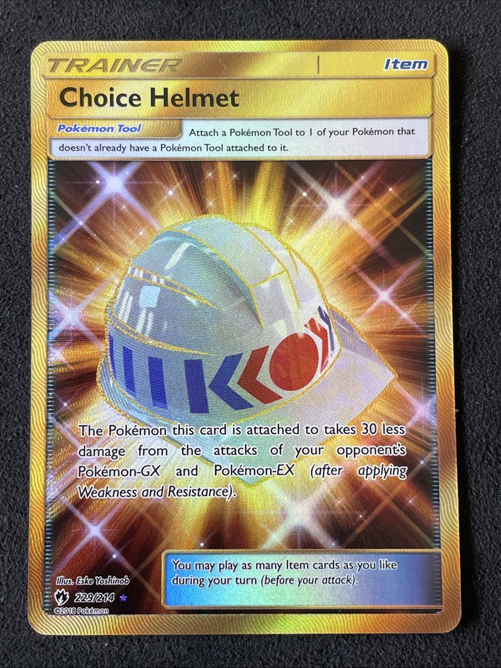 2018 Pokemon SM Lost Thunder 229/214 Choice Helmet