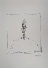 Alberto GIACOMETTI: Bust of Man - Signed Lithograph