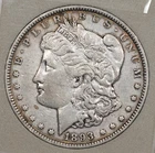 1893-P Morgan Dollar VF Details Key Date #7GFX
