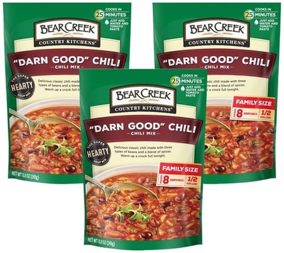 Bear Creek Soup Mix, Darn Good Chili, 8.8 Ounce (Pack of 3), Chili
