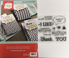 Stampin Up-Sew You- Paper Pumpkin STAMPS ONLY March 2015 USED 
