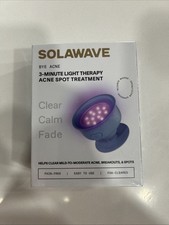 Solawave Bye Acne: 3-Minute Blue Red Light Therapy Acne Treatment - New